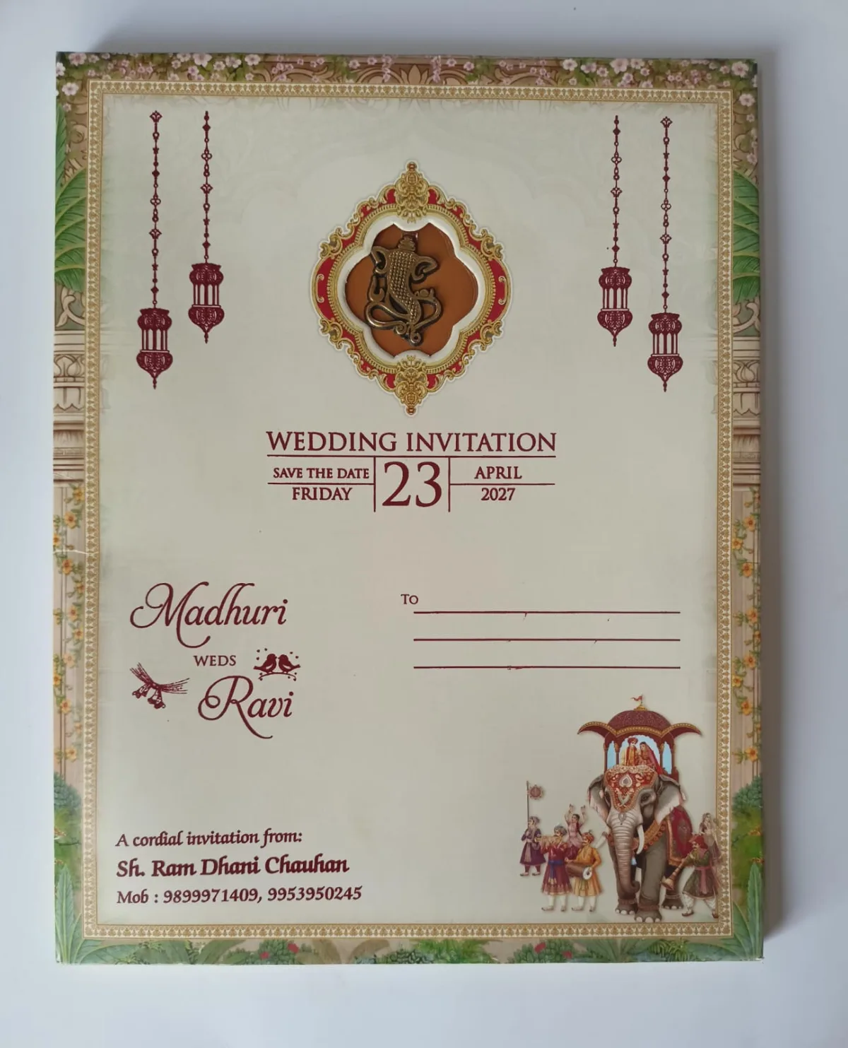 Wedding card