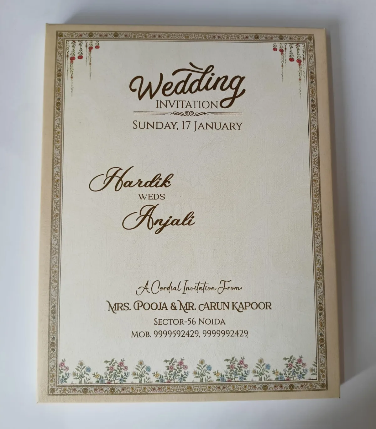 Wedding card