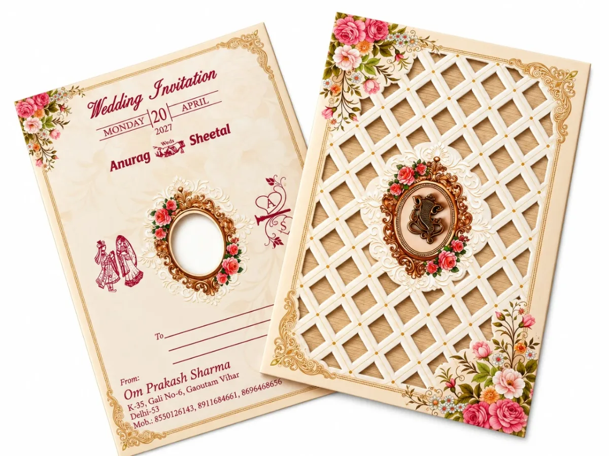 Wedding card: view 2