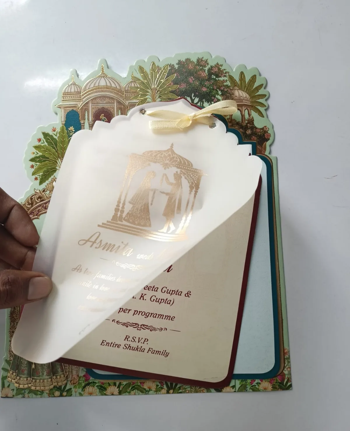 Wedding card: view 2