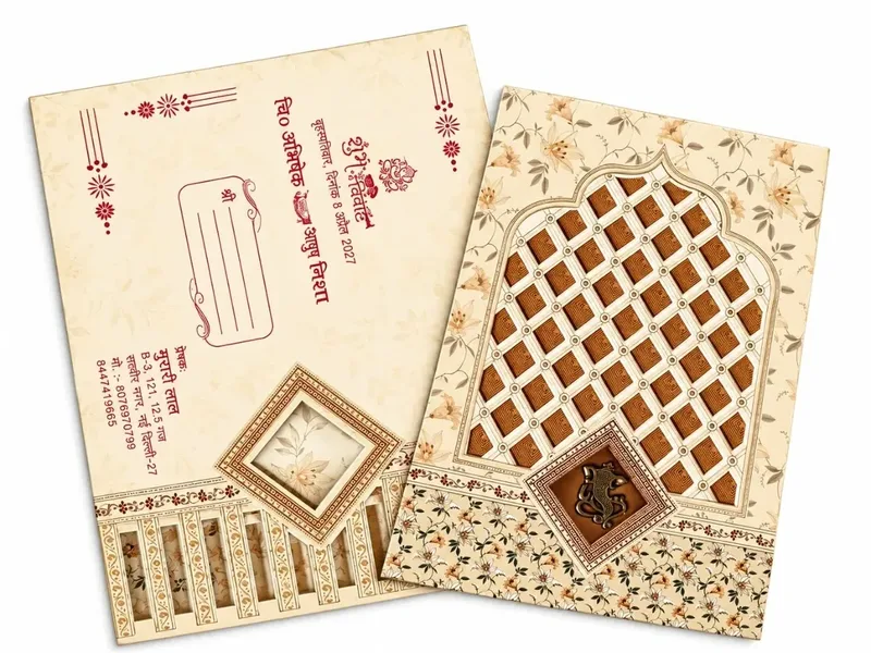 Wedding card: view 2