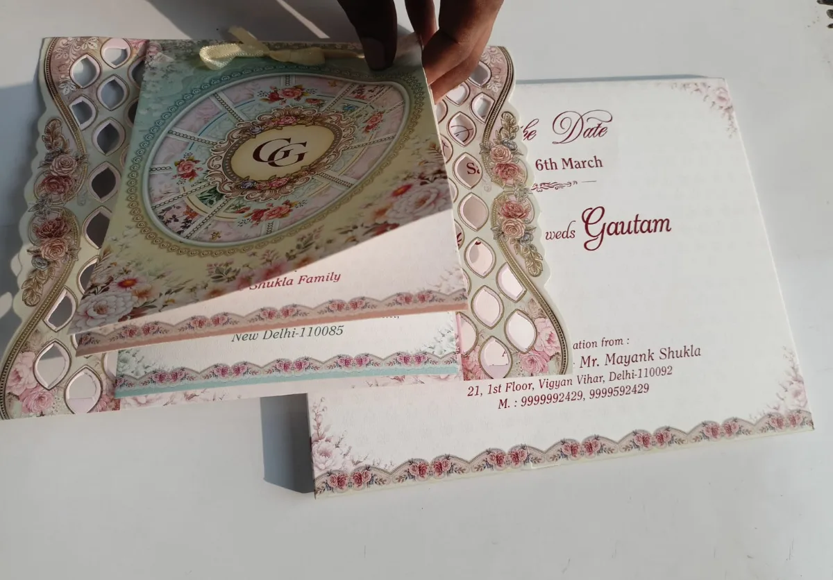 Wedding card: view 2