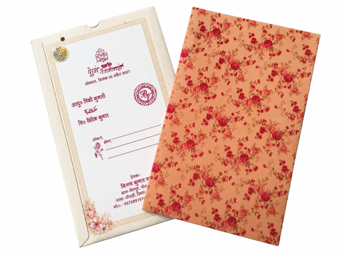 Wedding card: view 2