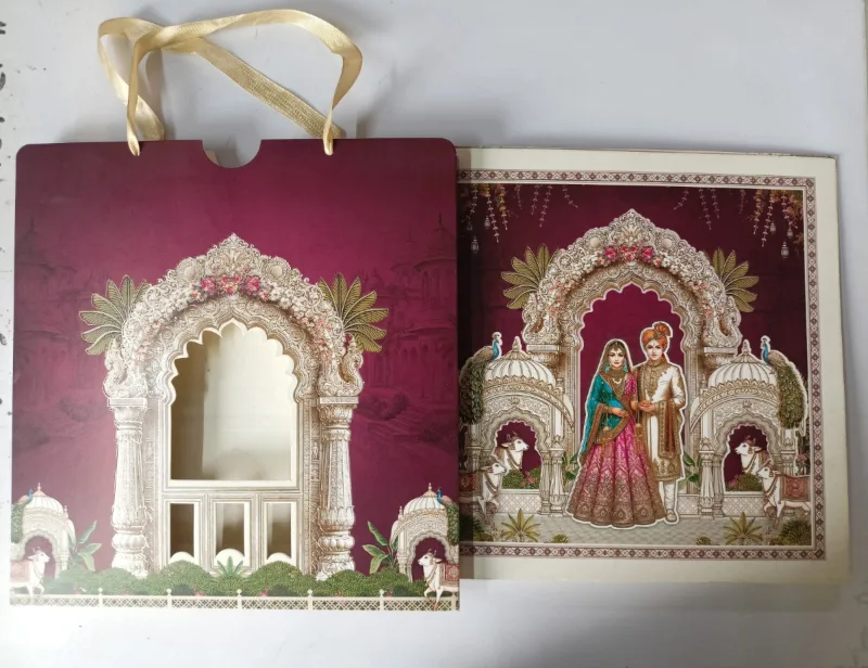 Wedding card: view 2