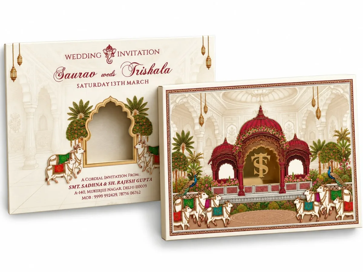 Wedding card: view 2