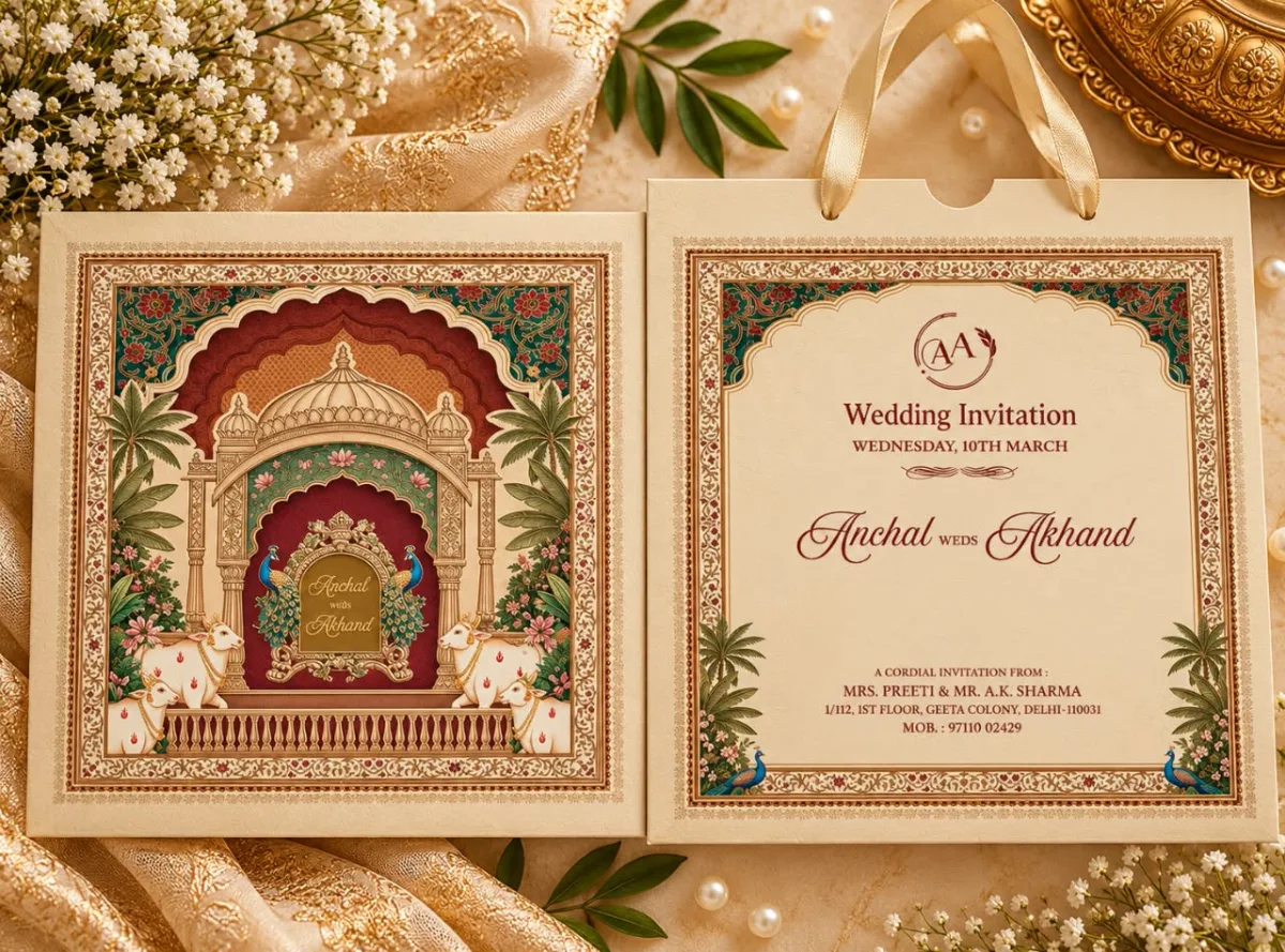 Wedding card: view 2