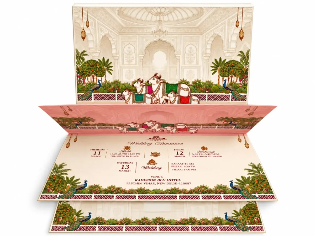 Wedding card: view 3
