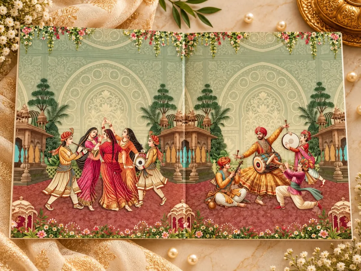 Wedding card: view 3