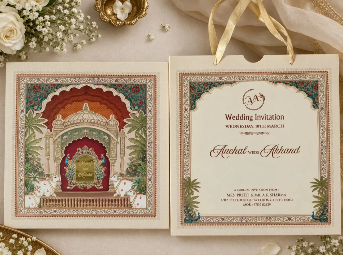 Wedding card: view 3
