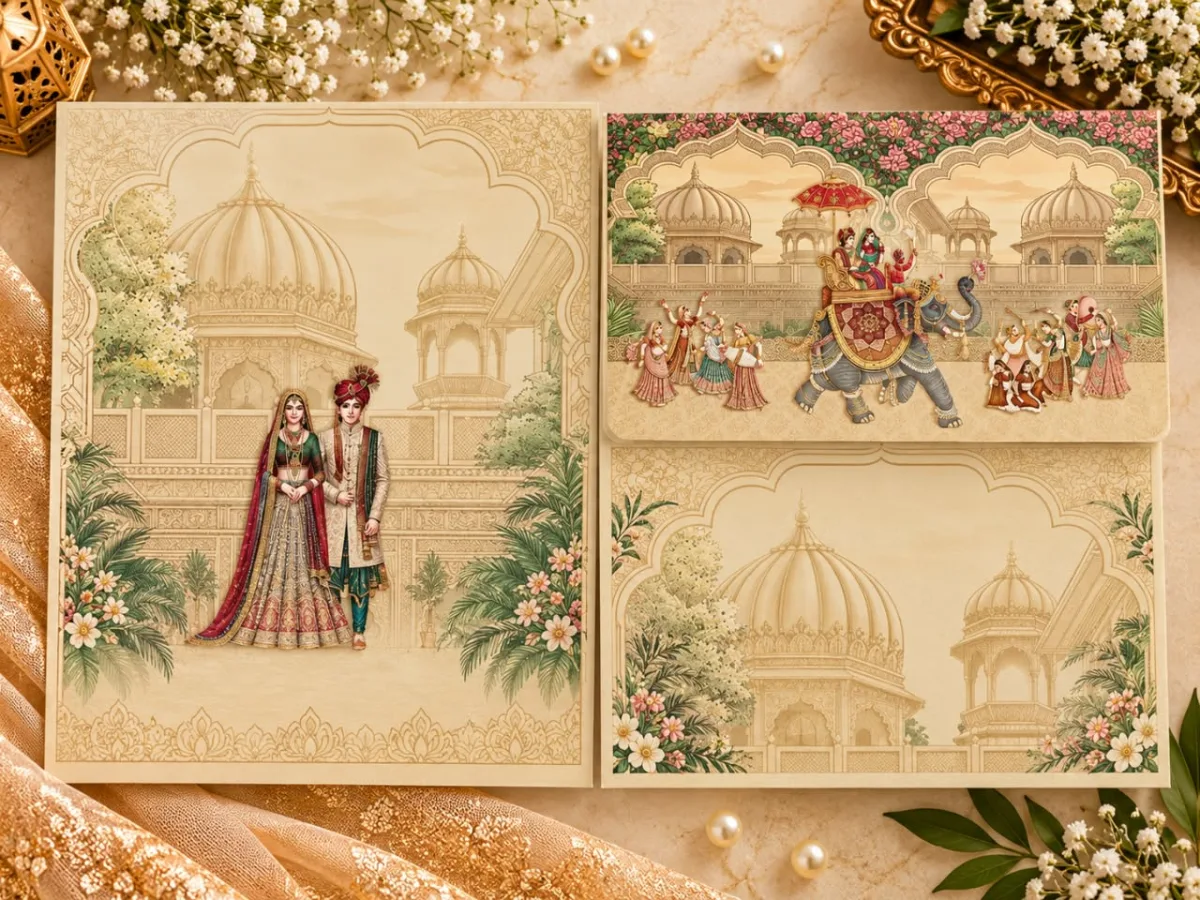 Wedding card: view 3