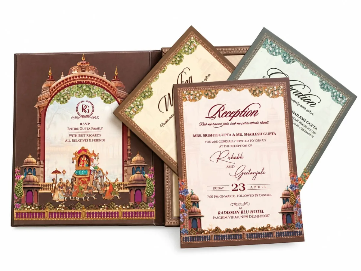 Wedding card: view 3