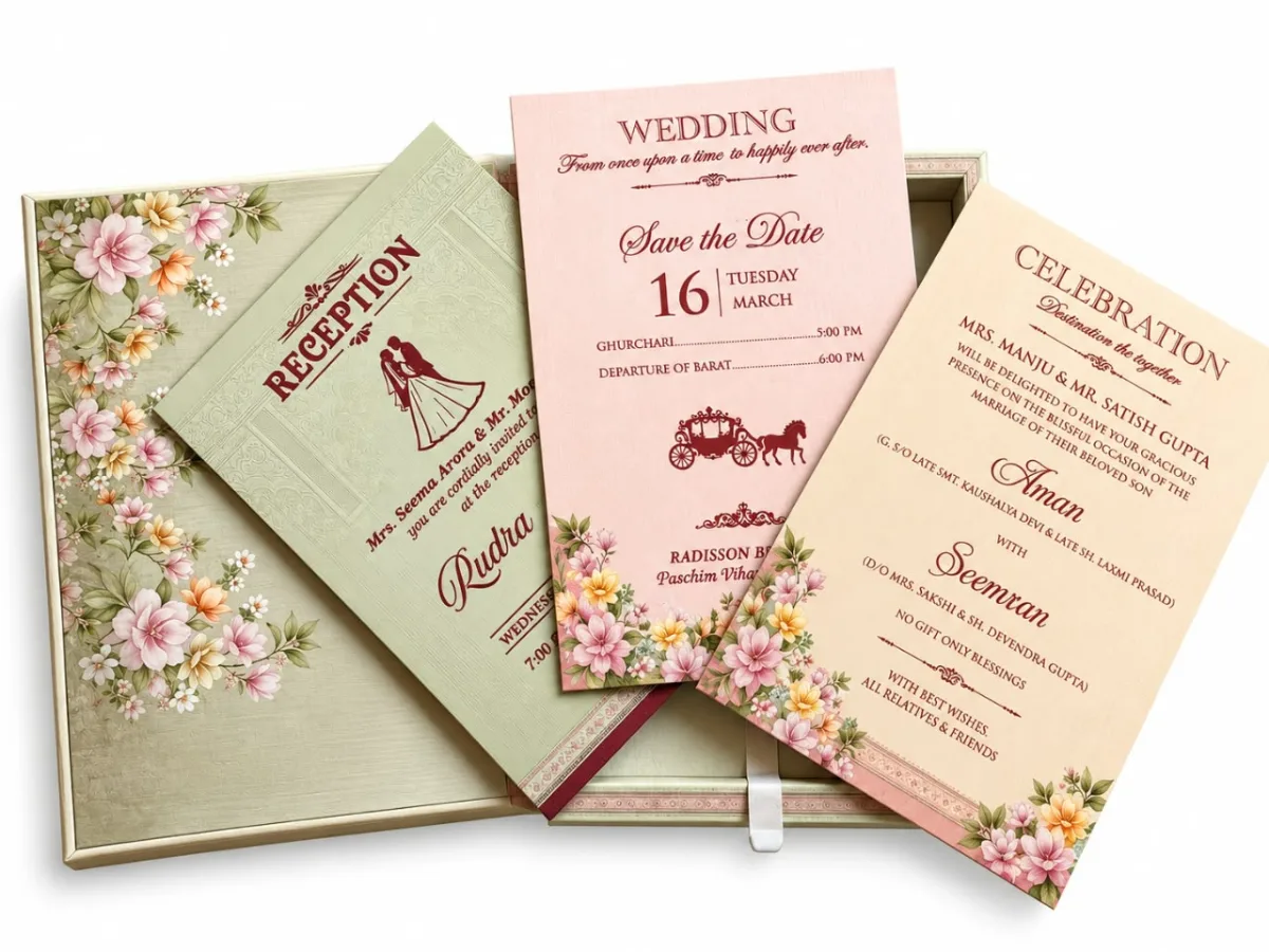 Wedding card: view 3