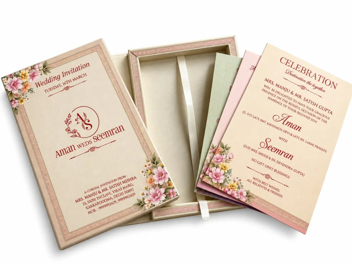 Wedding card: view 4