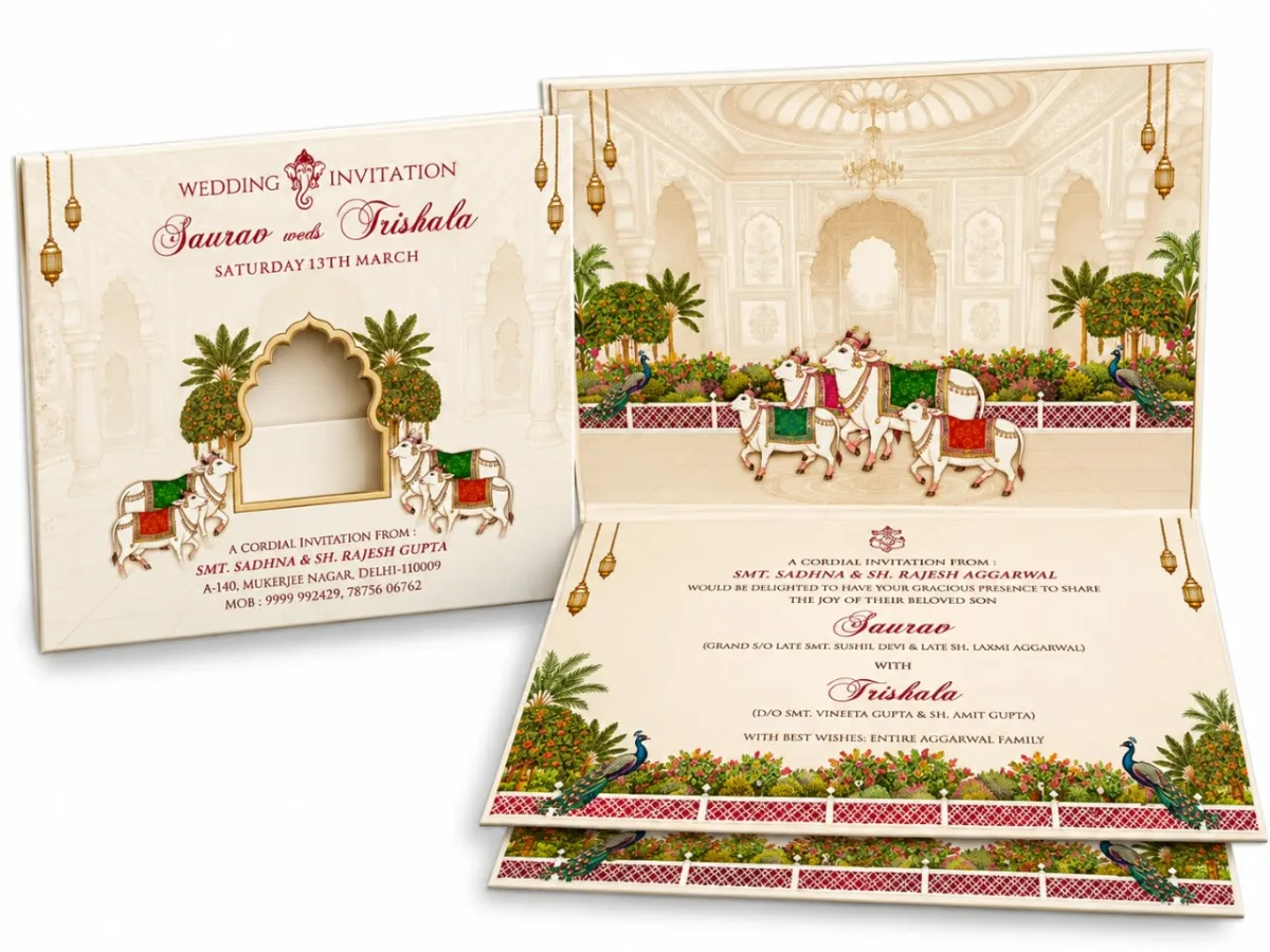 Wedding card: view 4