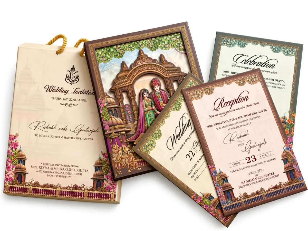 Wedding card: view 4