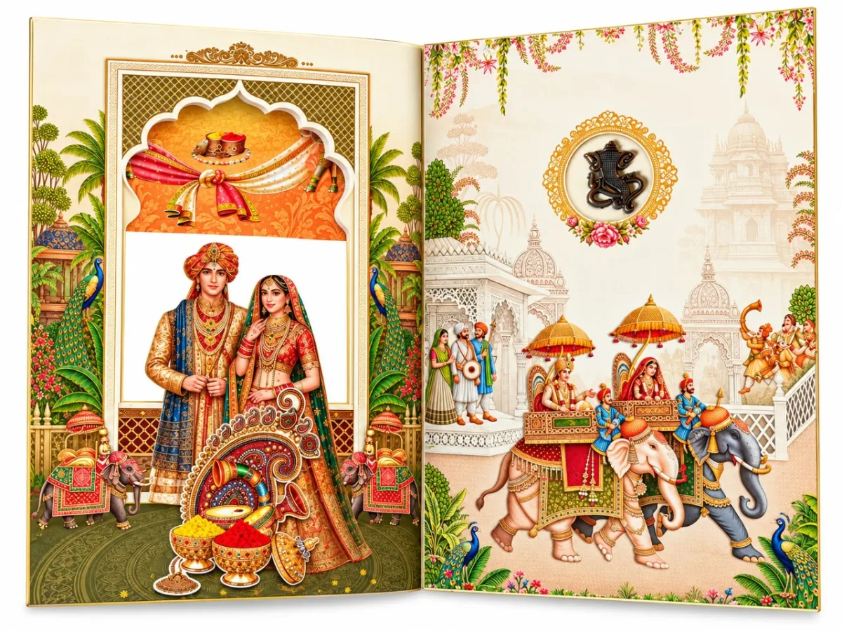 Wedding card: view 4